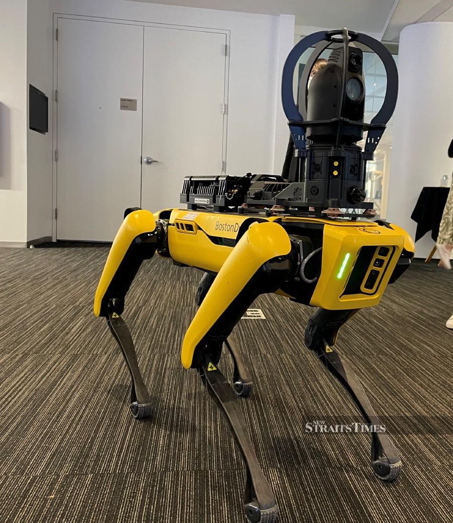The robotic dog named Spot developed by Boston Dynamics and IBM.