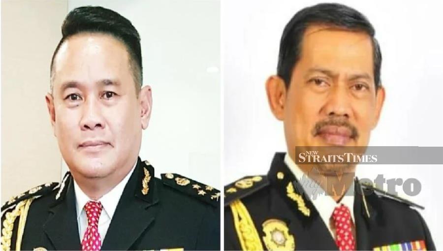 Datuk Seri Ahmad Khusairi Yahaya (left) and Datuk Abd Aziz Aban. (Pic courtesy from MACC)