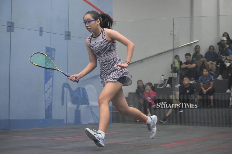 Chen Yu Jie in action in the Asian Qualifier. 