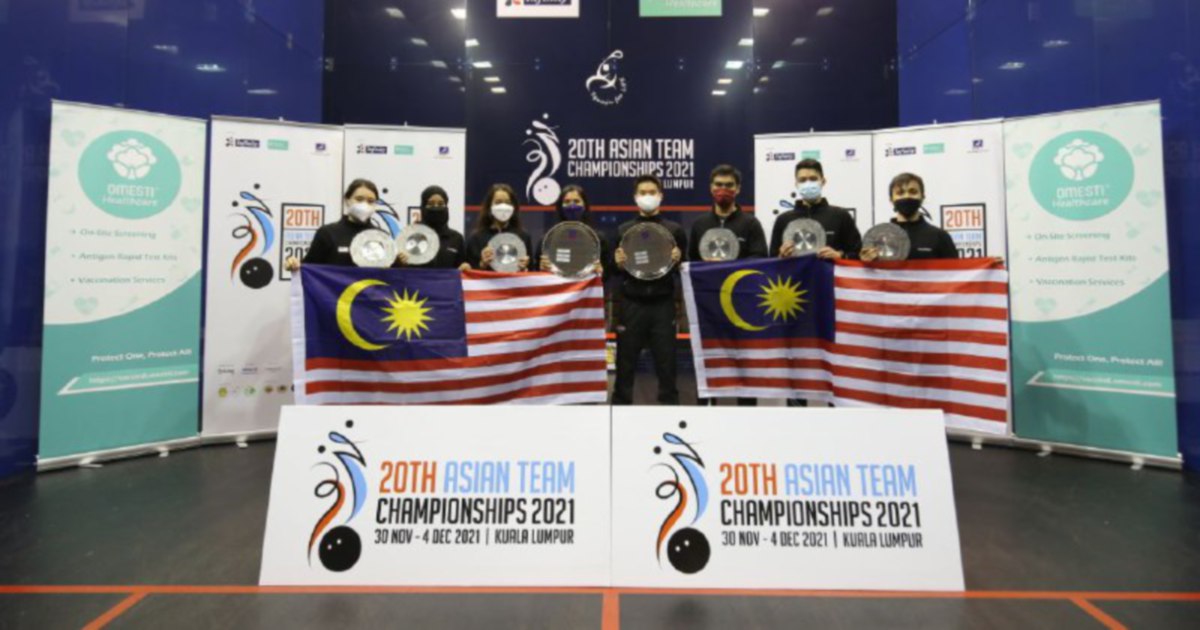 Malaysian squash achieve sweet double at Asian Team Championships