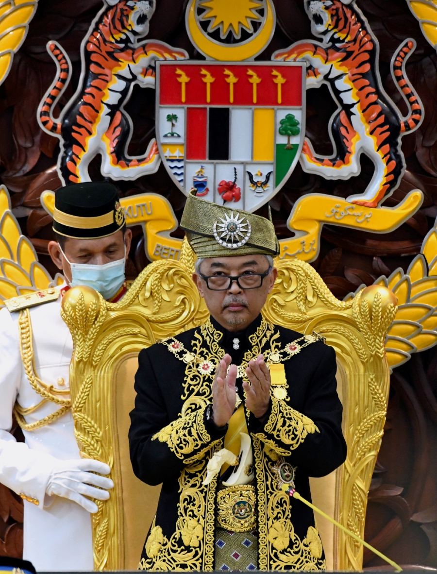 Agong gives Covid-19 frontliners a standing ovation during Royal 