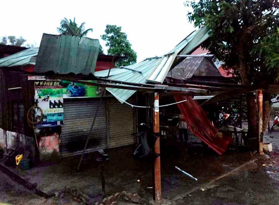  A storm accompanied by strong wind had damaged 59 houses at the Seberang Perai Utara district here last night.