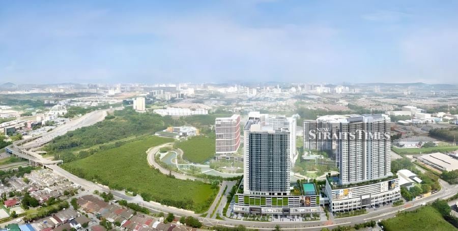 An aerial view of Subang Jaya anchored by the sprawling Tropicana Metropark. Image credit: Tropicana Corp Bhd