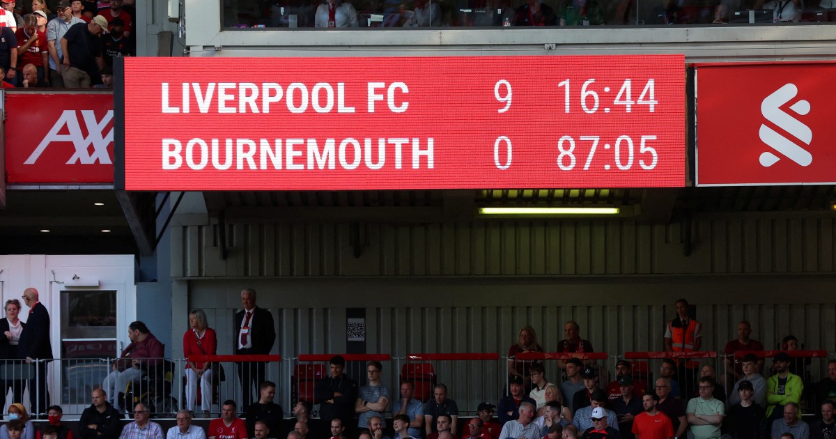 Liverpool equal Premier League record with 9-0 hammering of Bournemouth ...