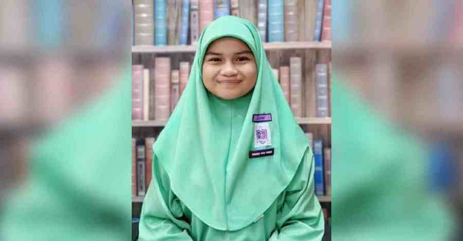 The missing student, Siti Dhia Batrisyia Mohd Chairil Anuar, did not return home on the day of the incident. - Pic credit social media