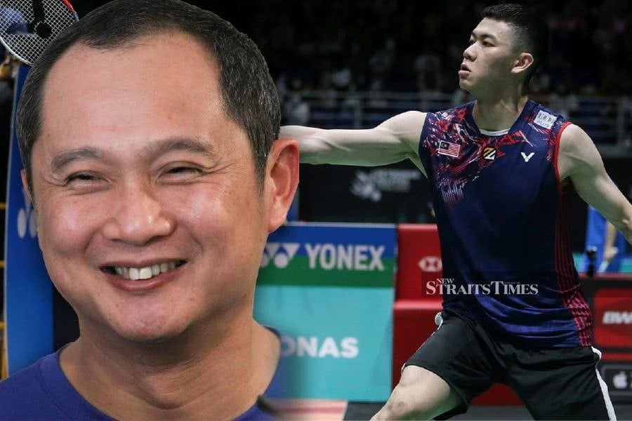 After announcing his retirement plans, Lee Zii Jia’s coach, Wong Tat Meng (Left), assured that he and the world No. 10 will remain committed to their Paris Olympic mission.