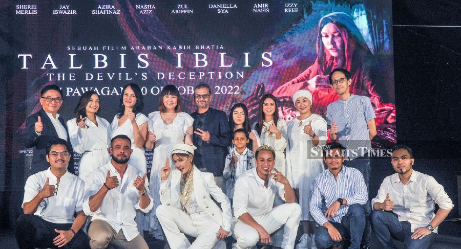 The cast and crew of Talbis Iblis (NSTP/Fariz Iswadi Ismail)