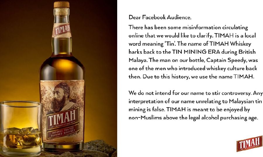 Timah whiskey sold to china