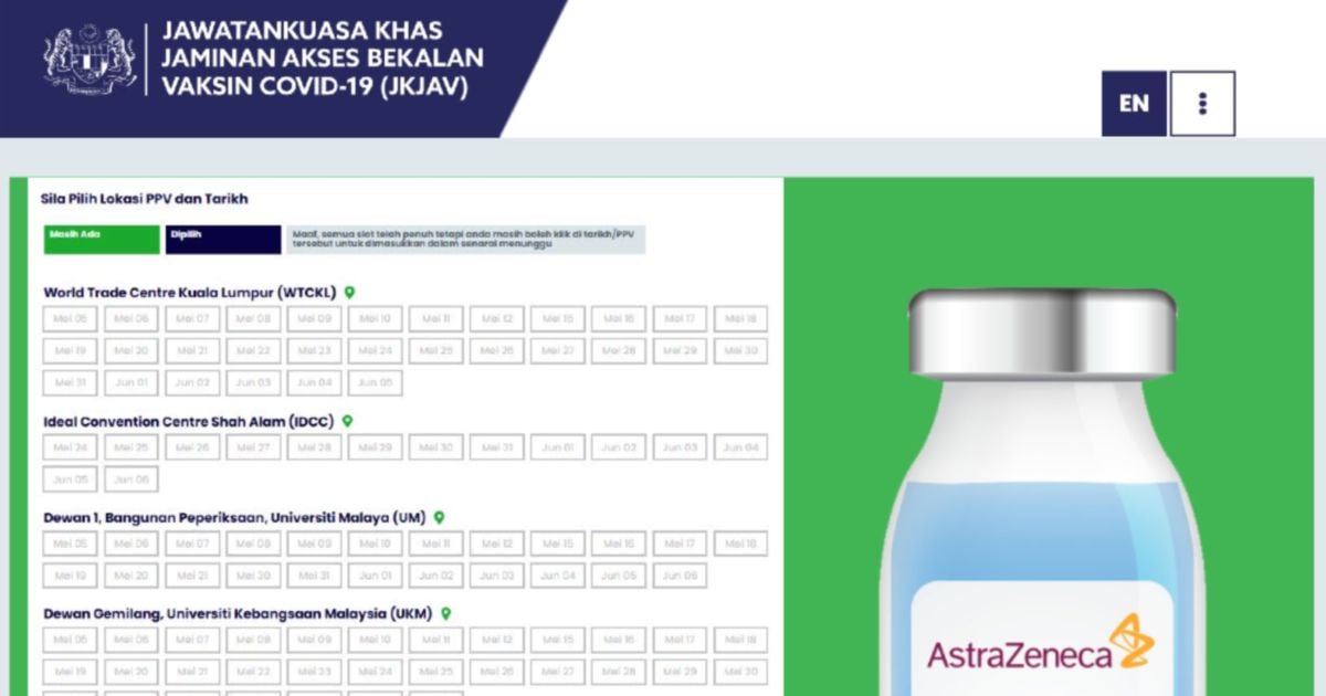 Registration for astrazeneca vaccine malaysia