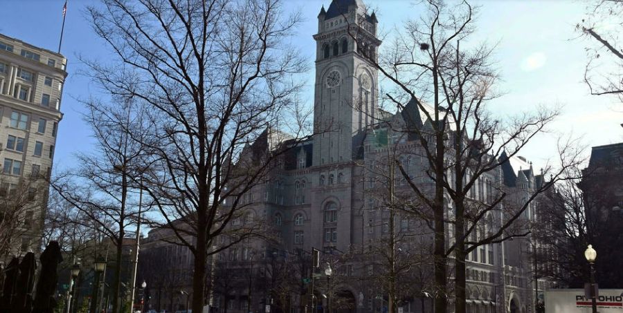 The Trump International Hotel is the third-tallest building in the nation's capital. EVA HAMBACH AFP/File