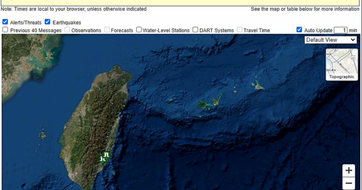 Strong quake strikes eastern Taiwan, tsunami threat lifted New