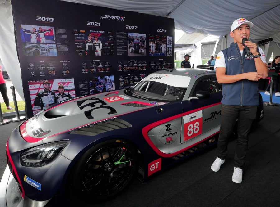 Tunku Panglima Johor Tunku Abdul Rahman Sultan Ibrahim not only made Johor and the country proud after his team - the Triple Eight Racing - scored their maiden victory during the Asian Le Mans Series in Abu Dhabi last night. - NSTP/NUR AISYAH MAZALAN