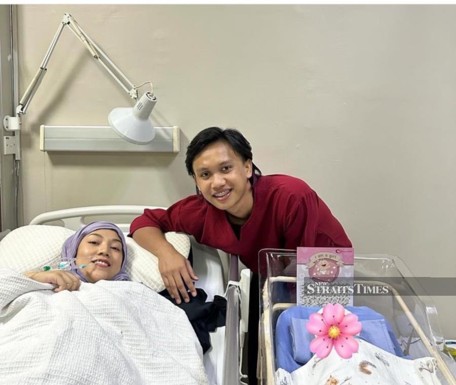 Shila Amzah has just welcomed her second child, Rhea Akira Ubaidillah at a private hospital in town (Instagram ubaimz)