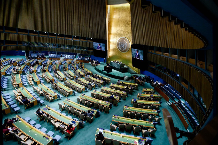 The 78th United Nations General Assembly at UN headquarters in New York City on September 19, 2023.- AFP Pic