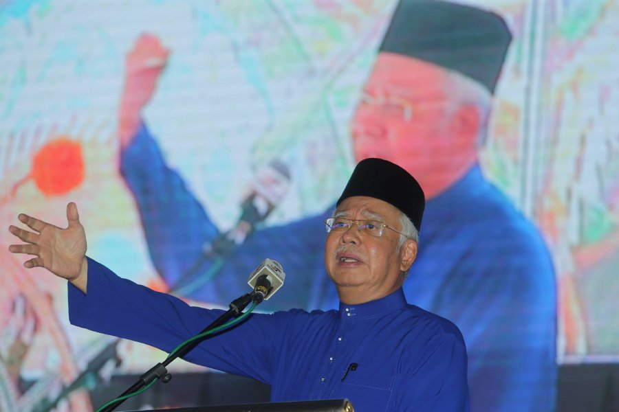 Prime Minister and party president Datuk Seri Najib Razak said a struggle would fail, if it was based on vengeance or anger. Pic by NSTP/FATHIL ASRI