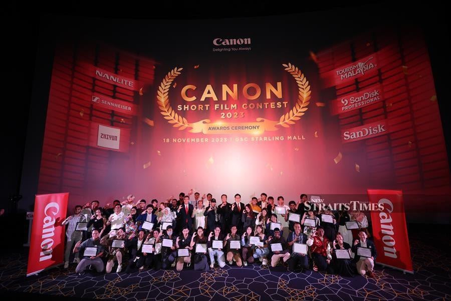 Canon celebrates the love of creativity and storytelling at the Canon Short Film Contest 2023 awards ceremony, commemorating the exceptional talents of Malaysian filmmakers.