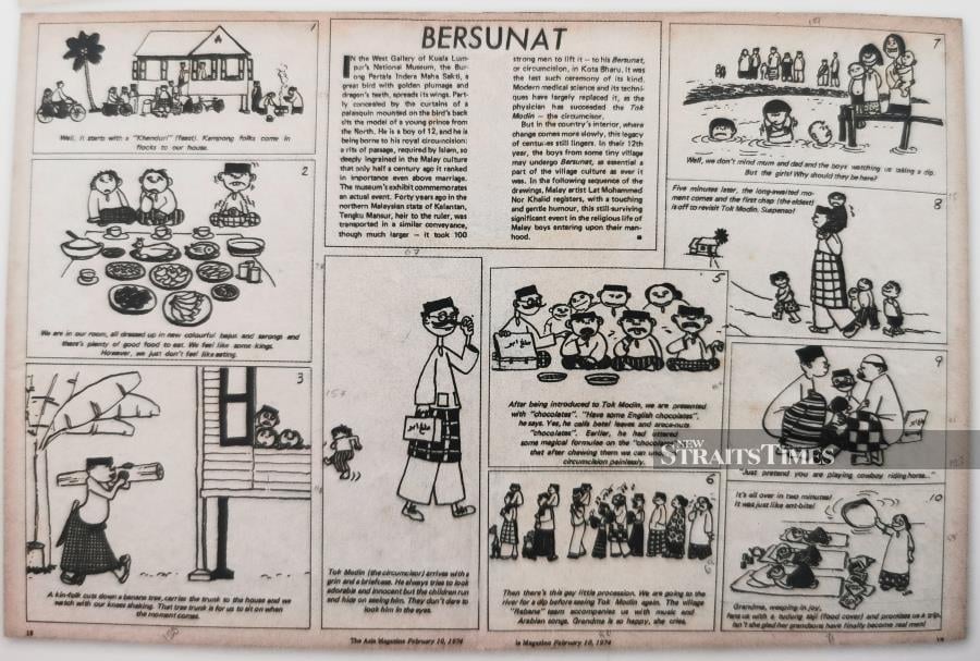  'Bersunat' (Circumcision) was published in English in Asia Magazine, in 1974.