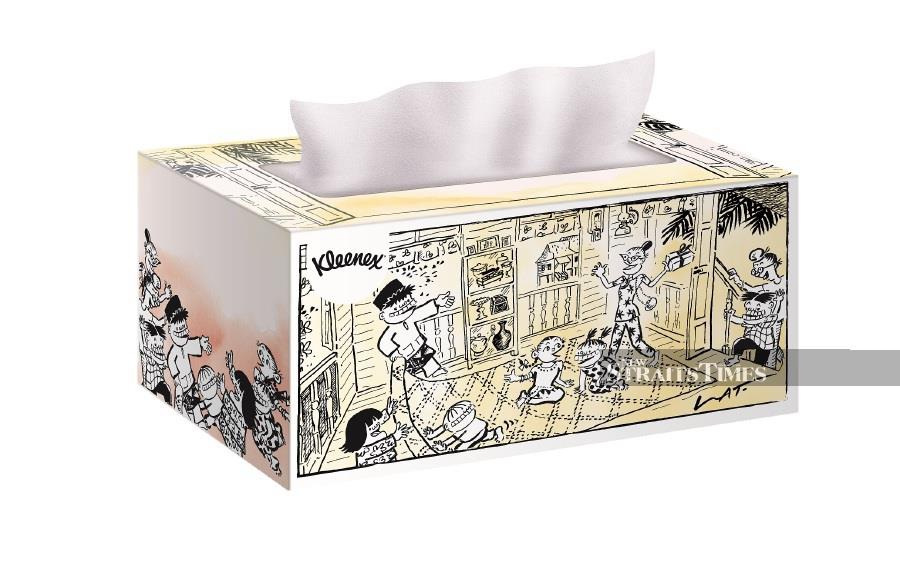 The Kleenex limited-edition boxes has images from Lat's childhood memories.
