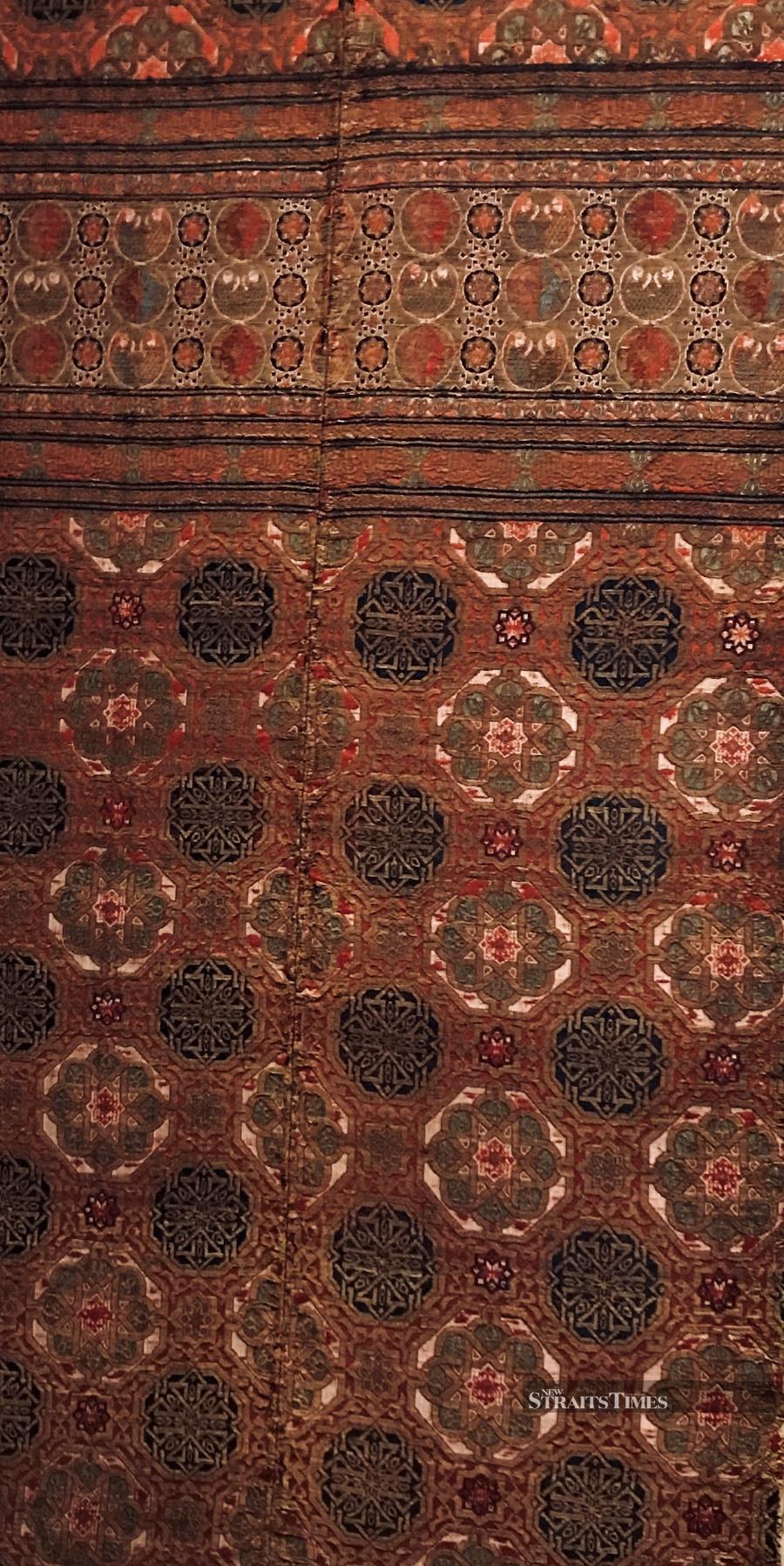  A silk textile fragment from Muslim Spain, circa 1300.