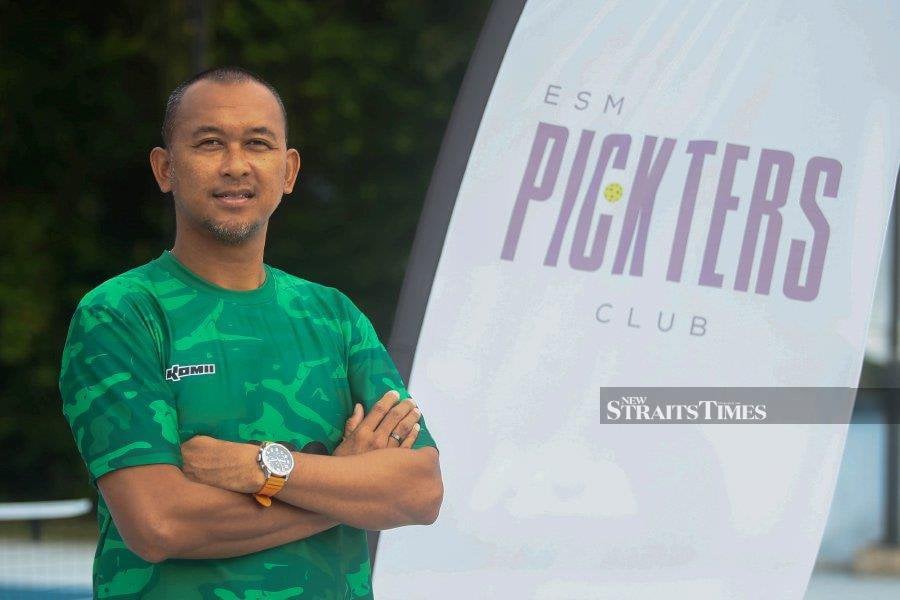  Mohd Faizal Othman, the founder and owner of ESM Pickters Club, envisions pickleball taking its place alongside badminton and football.