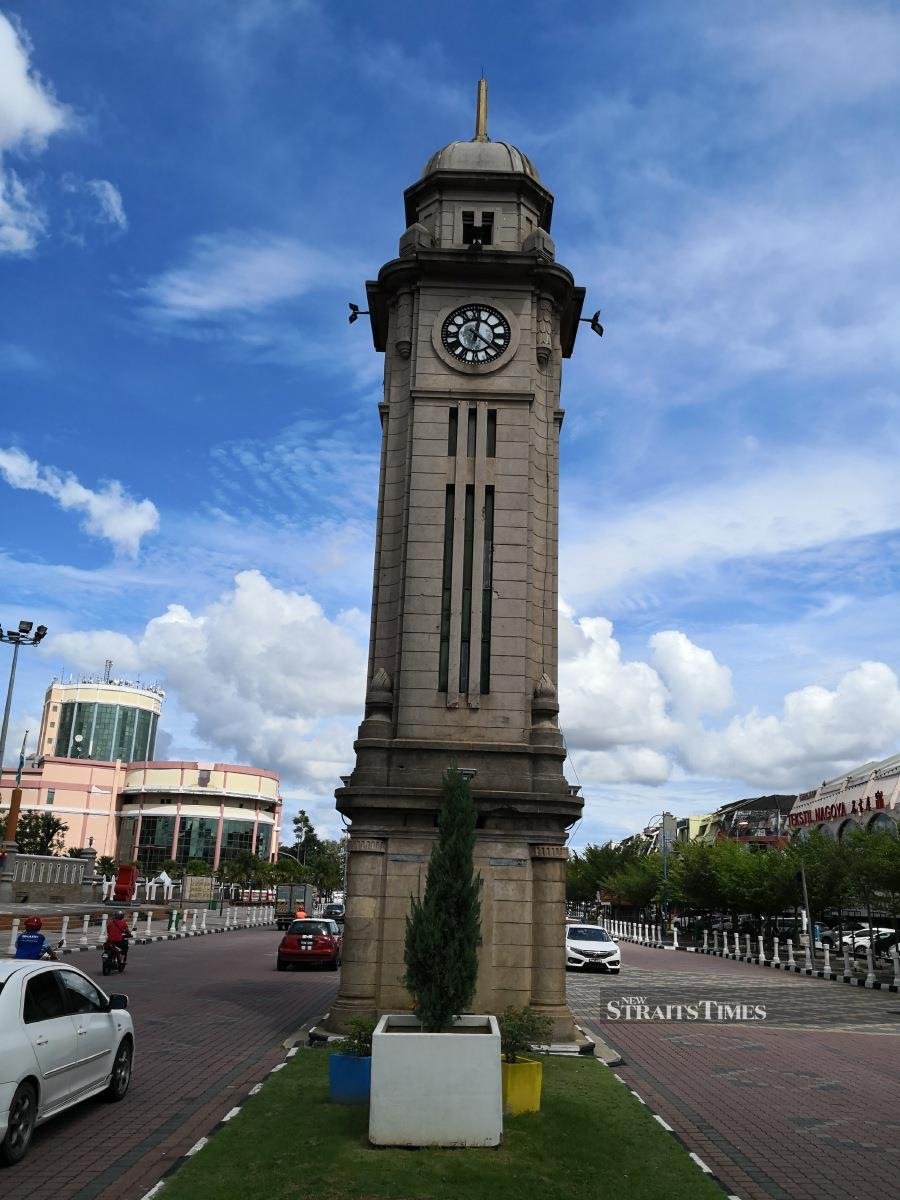  The imposing clock tower.