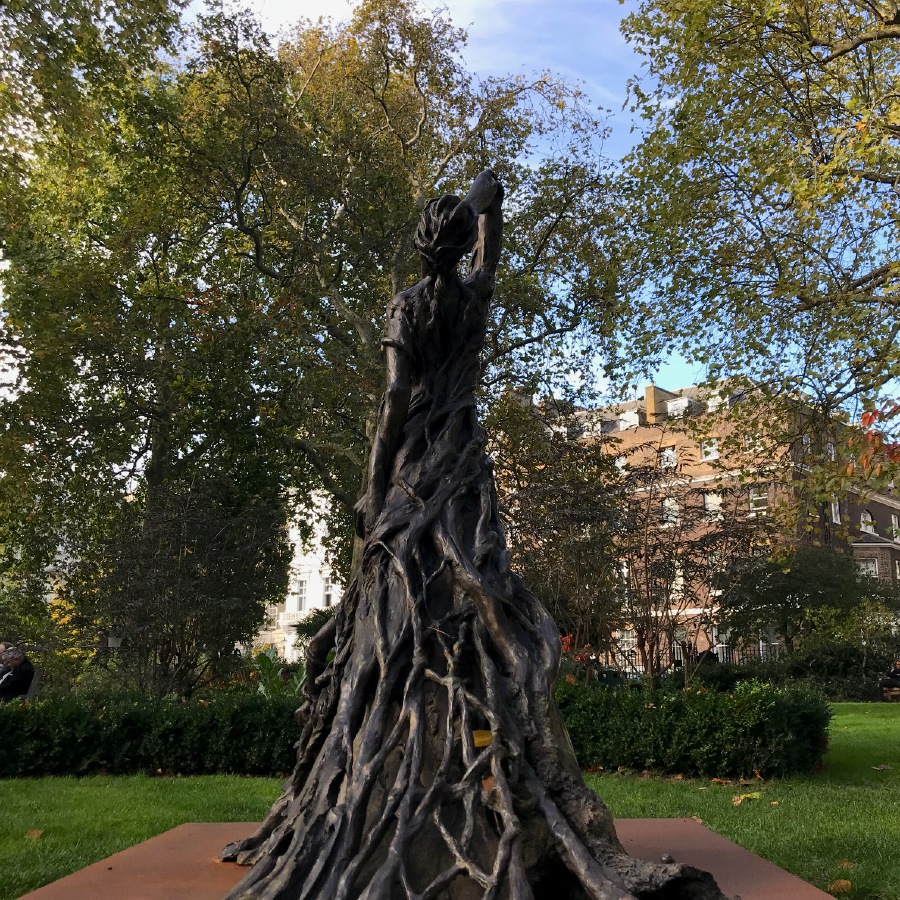  Some of the best art in London is public, such as this sculpture by Rebecca Hawkins, a reminder of the atrocities of war in Vietnam.
