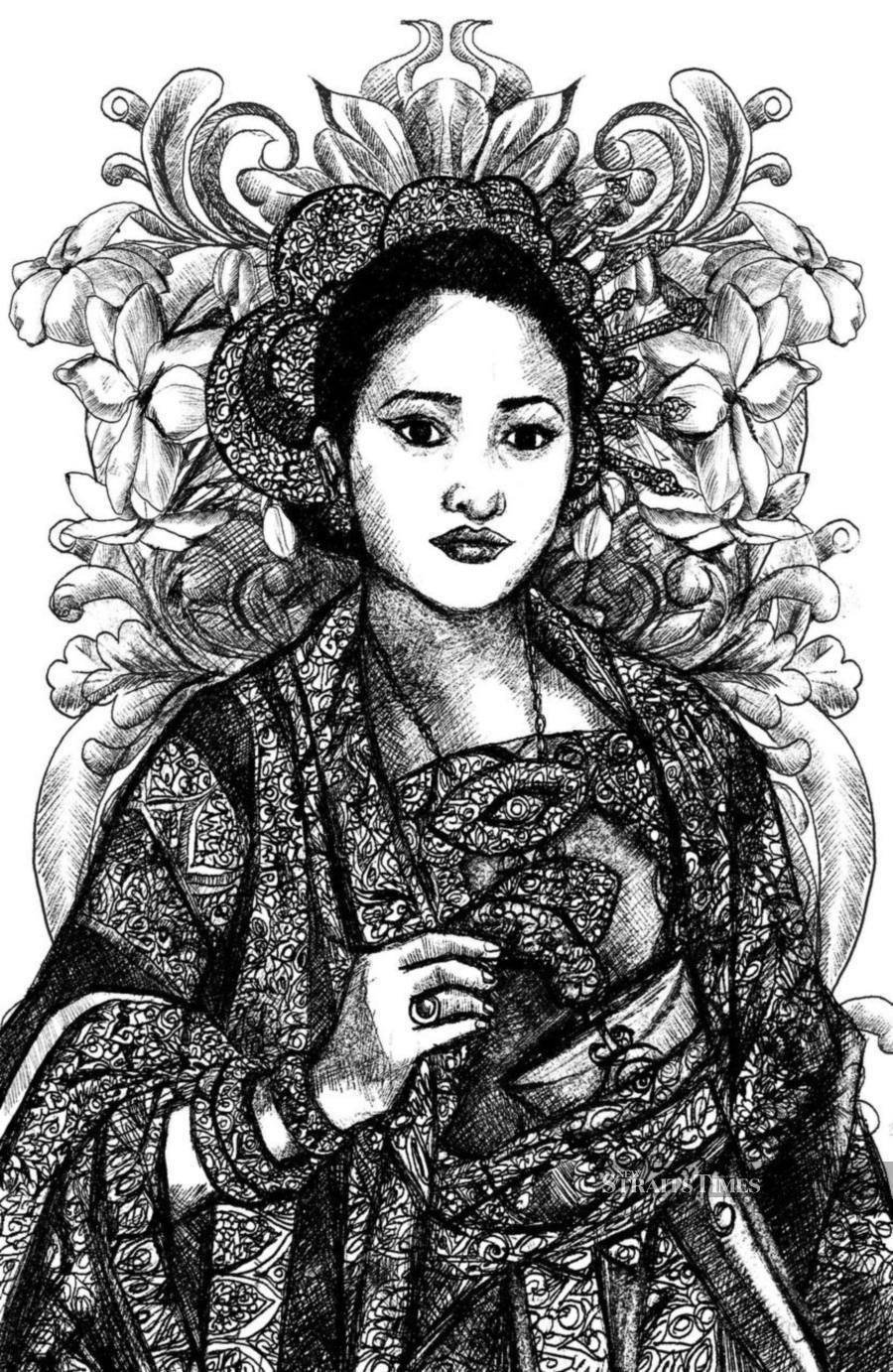  Tun Fatimah, the Melaka queen in the early 16th century, was key to relations with the Uthmaniyah empire in this YA historical fiction. Illustrated by Ariyana Ahmad.