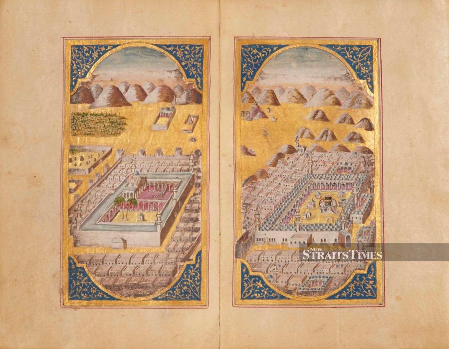  A typical view of the two Holy Cities from the Islamic world, 18th century. Note the absence of people.