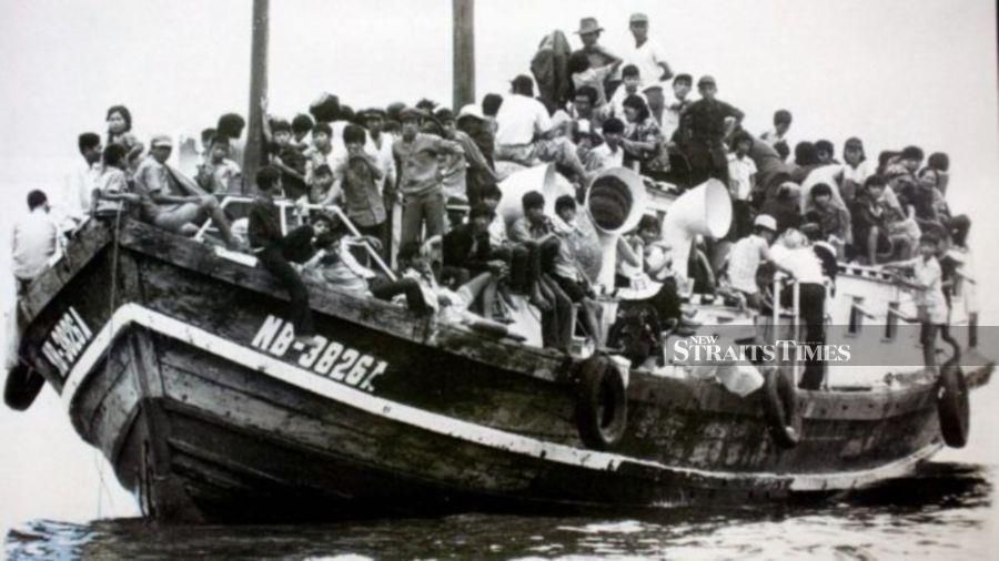  The Vietnamese boat people.