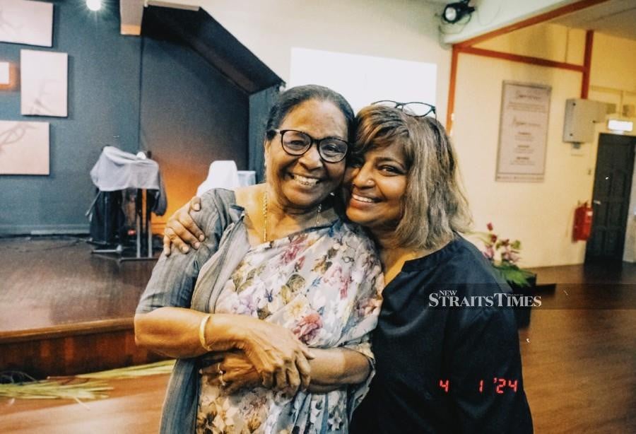  The writer with her mother, Josephine Koshy.
