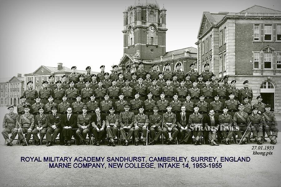 Intake 14 of Marine Company (1953 to 1955) at Royal Military Academy, Sandhurst.