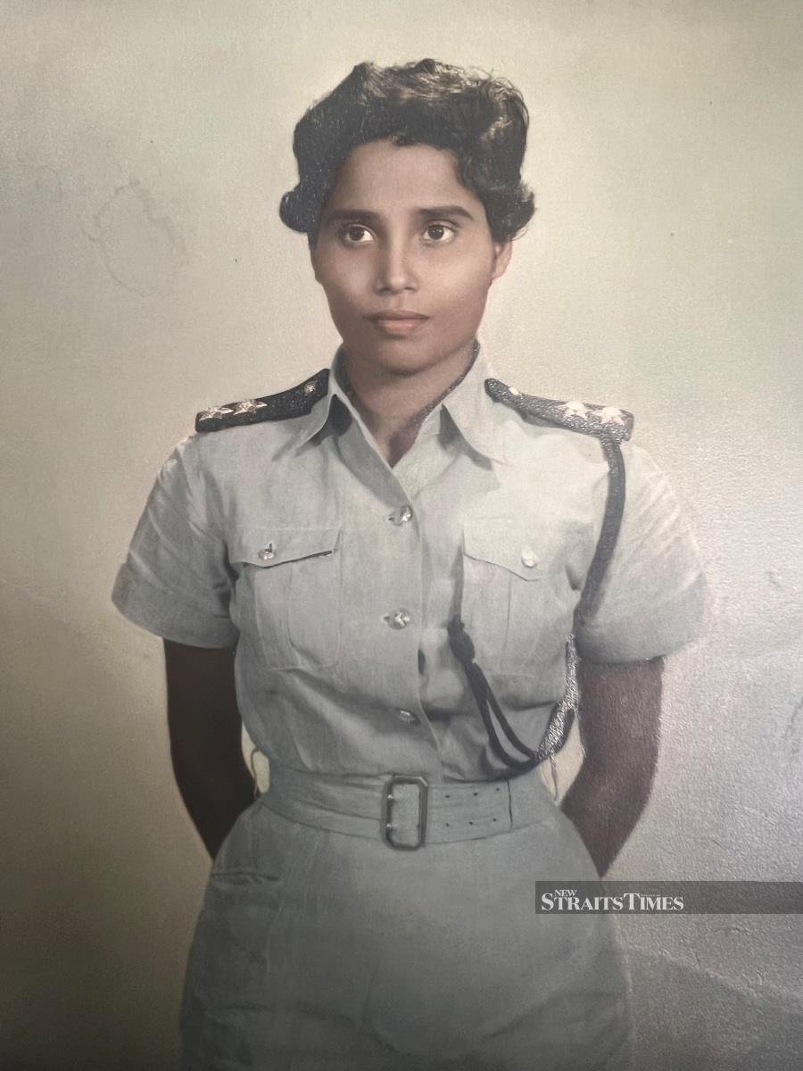  Chandramalar, when she first joined the police force as a probationary inspector in 1960.