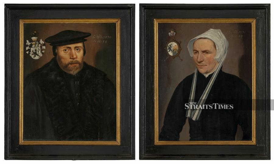  A couple of 17th-century Amsterdam burghers will cost very much less when the artist is unknown. Courtesy of Christie's.