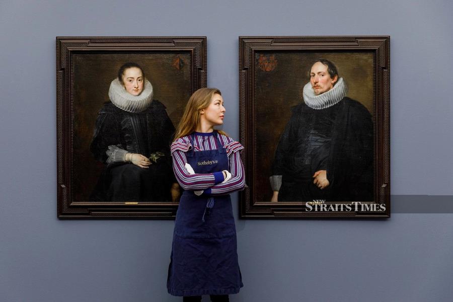  A Dutch lady and gentleman by van Dyck can cost more than RM30 million. Courtesy of Sotheby's.