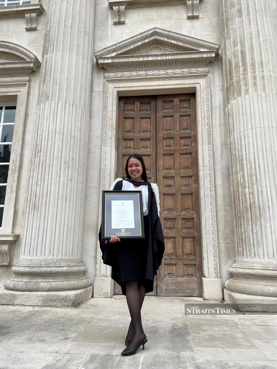  A proud Cambridge law graduate.