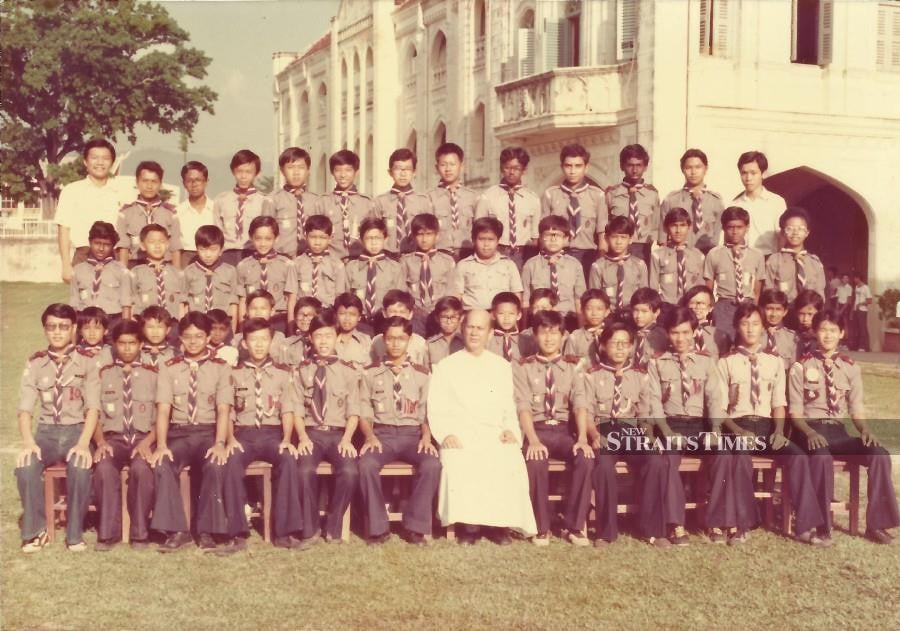  With the SMI Scout Troop in 1980.