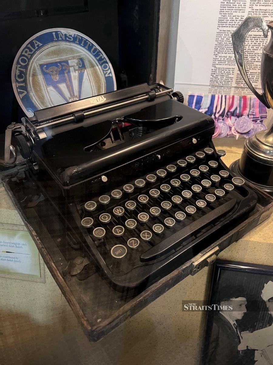  The typewriter was one of Sher Mohamed's prized possessions.