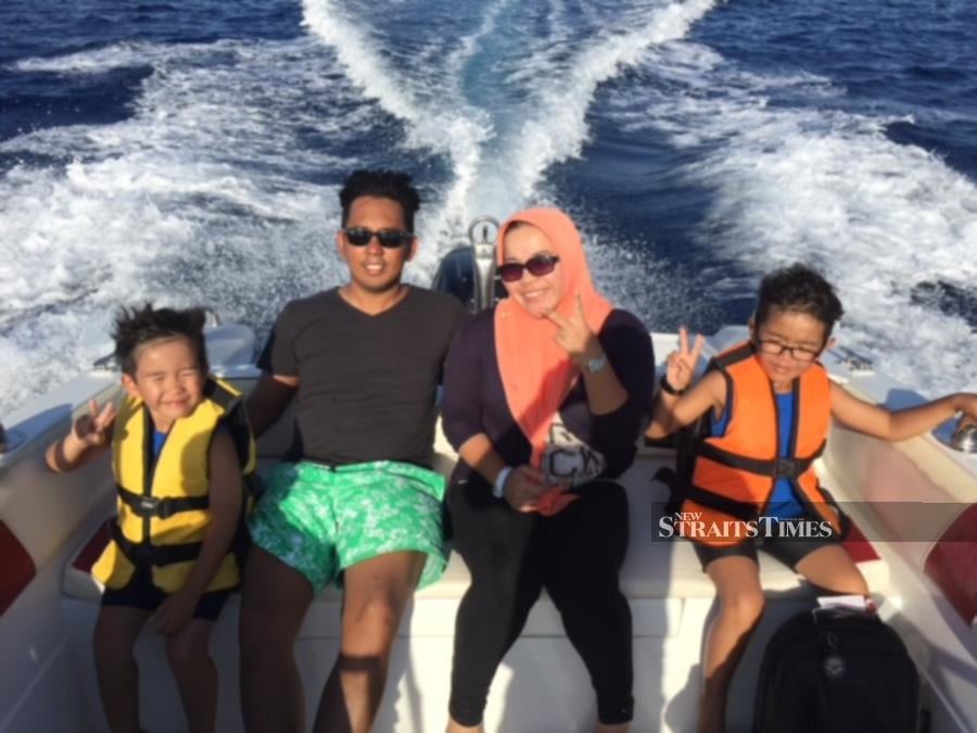  Time with the family on a boat ride in Sharm El Sheikh, Egypt.