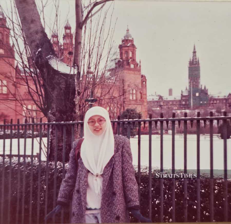  During the winter of 1991 as a student in Scotland.