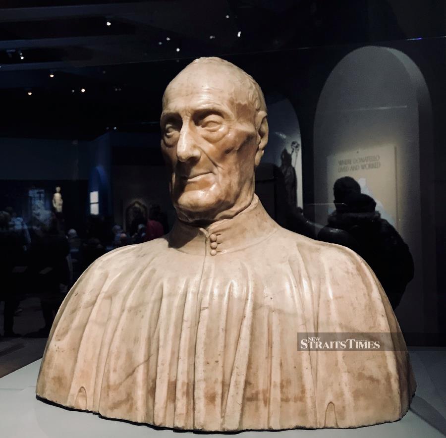  A portrait of Donatello's doctor carved by a colleague of the great sculptor.