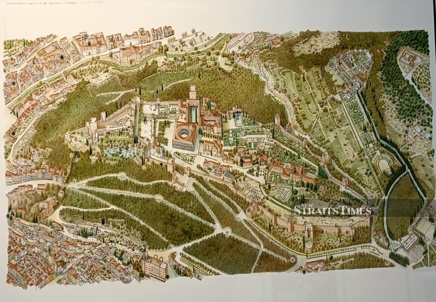  Panoramic perspective drawing of the Monumental Complex and its surroundings — 2000.