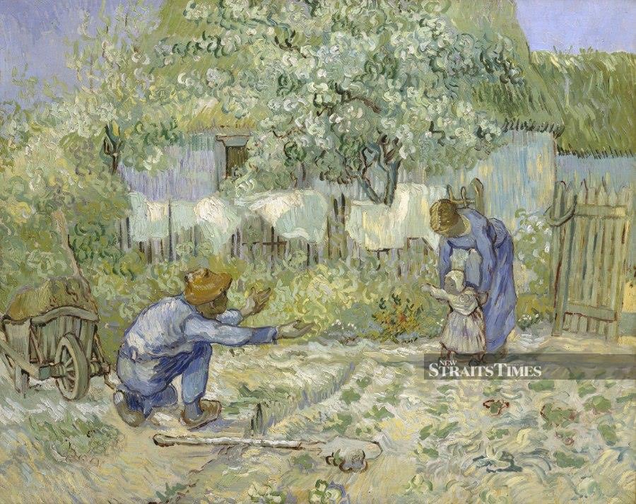  Vincent van Gogh always looked at the humble but found a touching scene of fatherhood.
