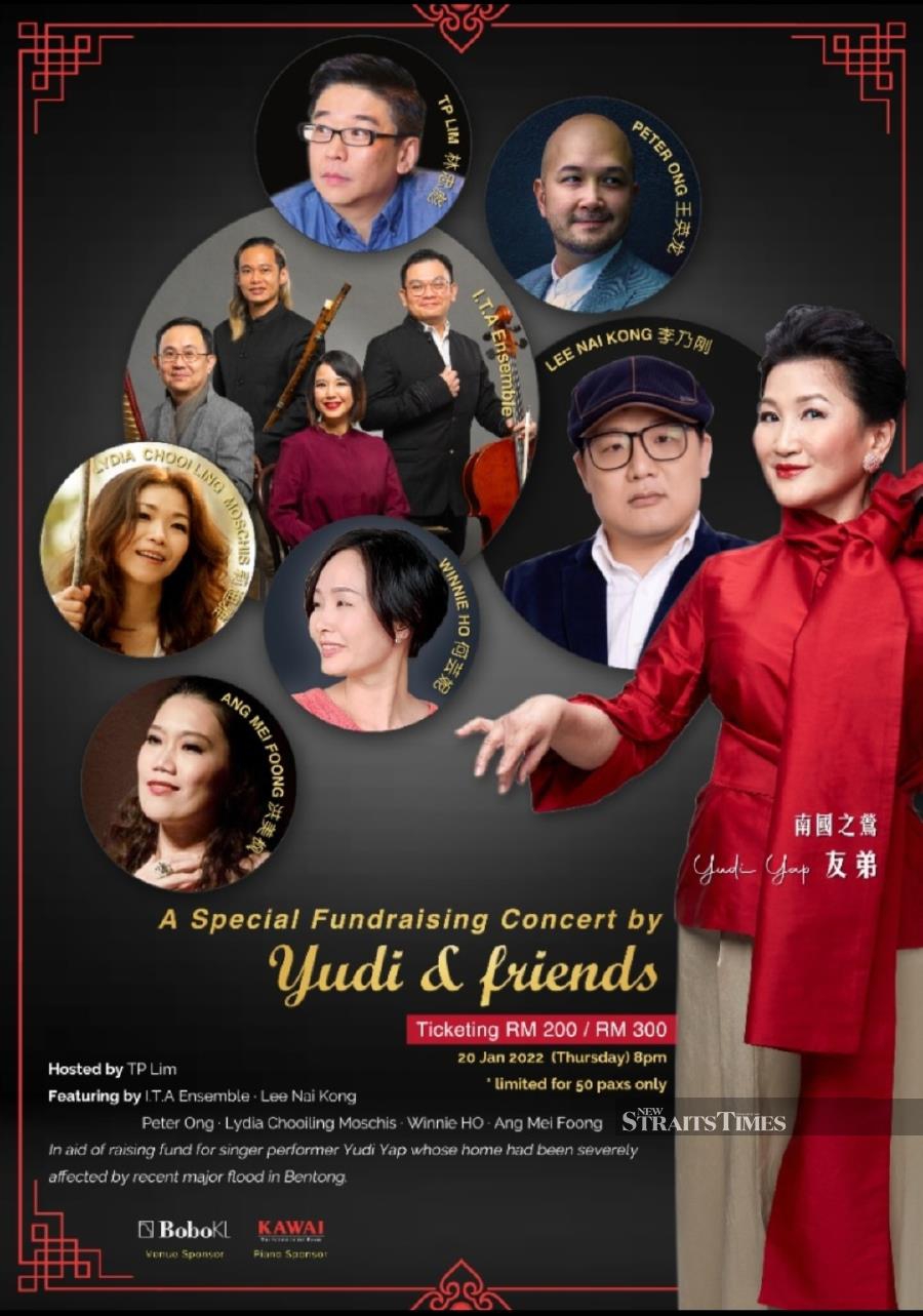  Fundraising concert by Yudi and her illustrious friends.
