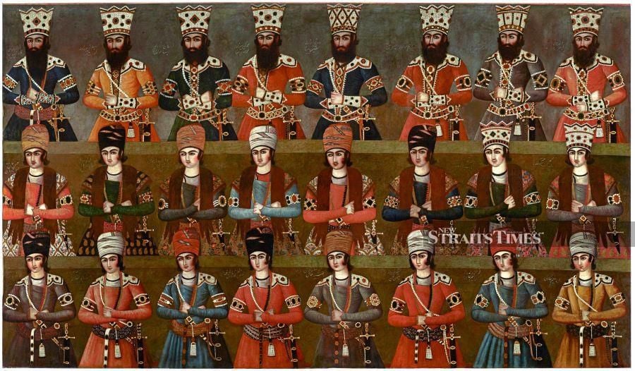  From a palace in Iran to the palatial Waldorf Astoria Kuala Lumpur, a 4.5 metre-wide masterpiece of 19th-century Qajar art.