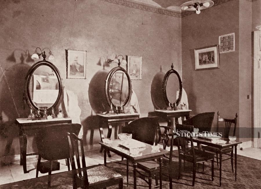  In a bold move, ladies were allowed into the hairdressing facility without a chaperone.