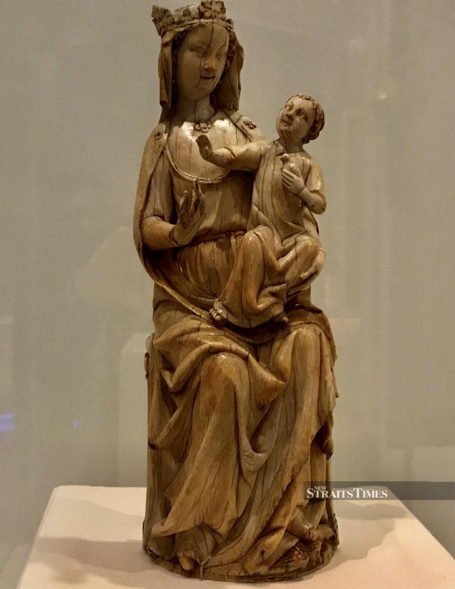  The Virgin Mary is one of the gentlest examples of feminine power in this exhibition.