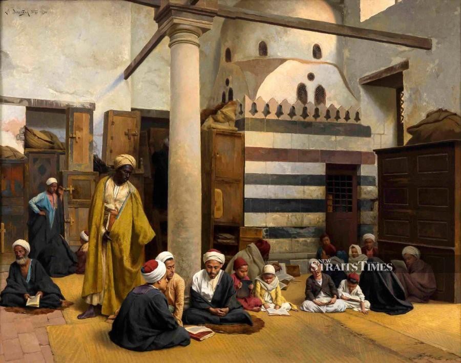  Madrasas were one of the many pioneering subjects painted by Ludwig Deutsch.