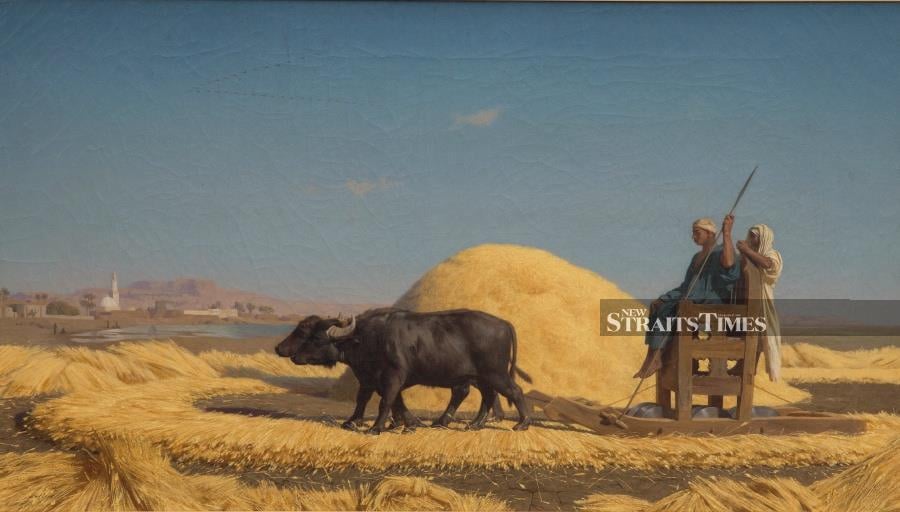 J.L. Gerome's 'Grain Threshers' was an astonishingly popular view of rural Egypt.