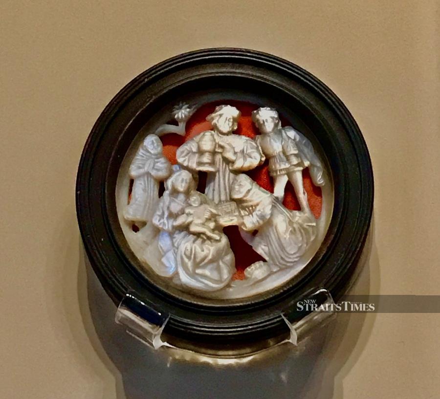  Carved mother-of-pearl from the 16th century provided a small but shimmering vision of the visiting Magi.