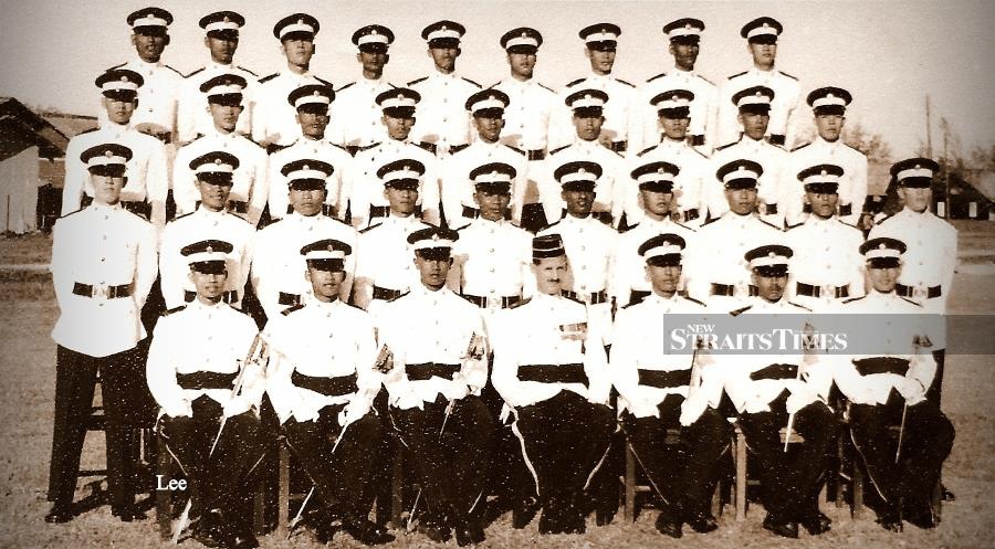  First regular intake of officer cadets at first Sovereign’s Parade on Dec 13, 1958.